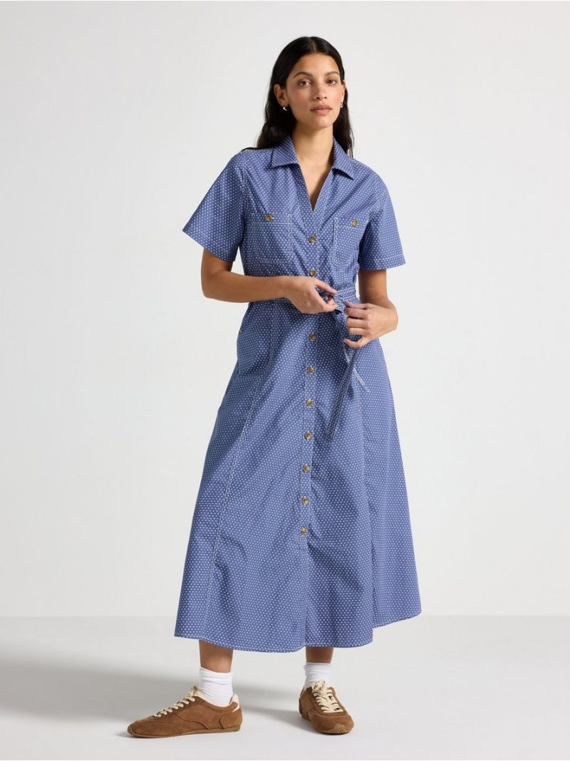 Midi shirt dress - 3011074-6840