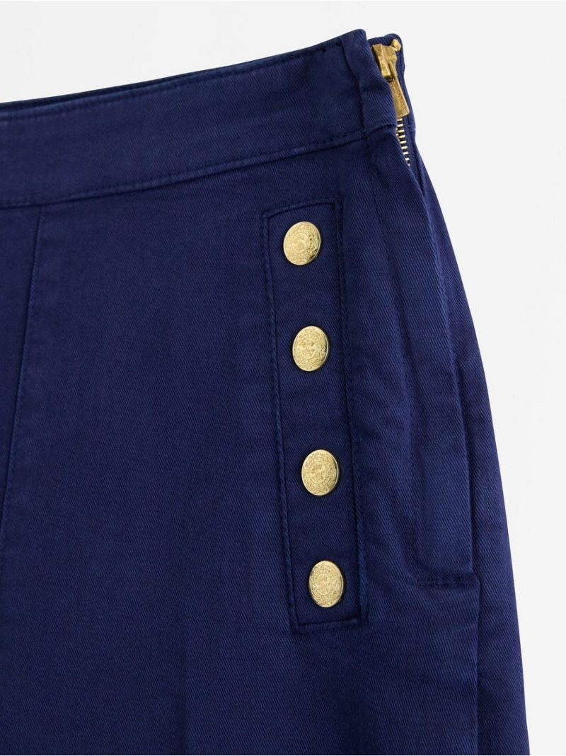 Wide trousers with cropped length - 3011105-1980