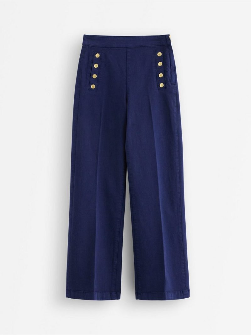 Wide trousers with cropped length - 3011105-1980