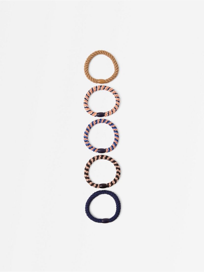 5-pack  hair elastics - 3011643-6842