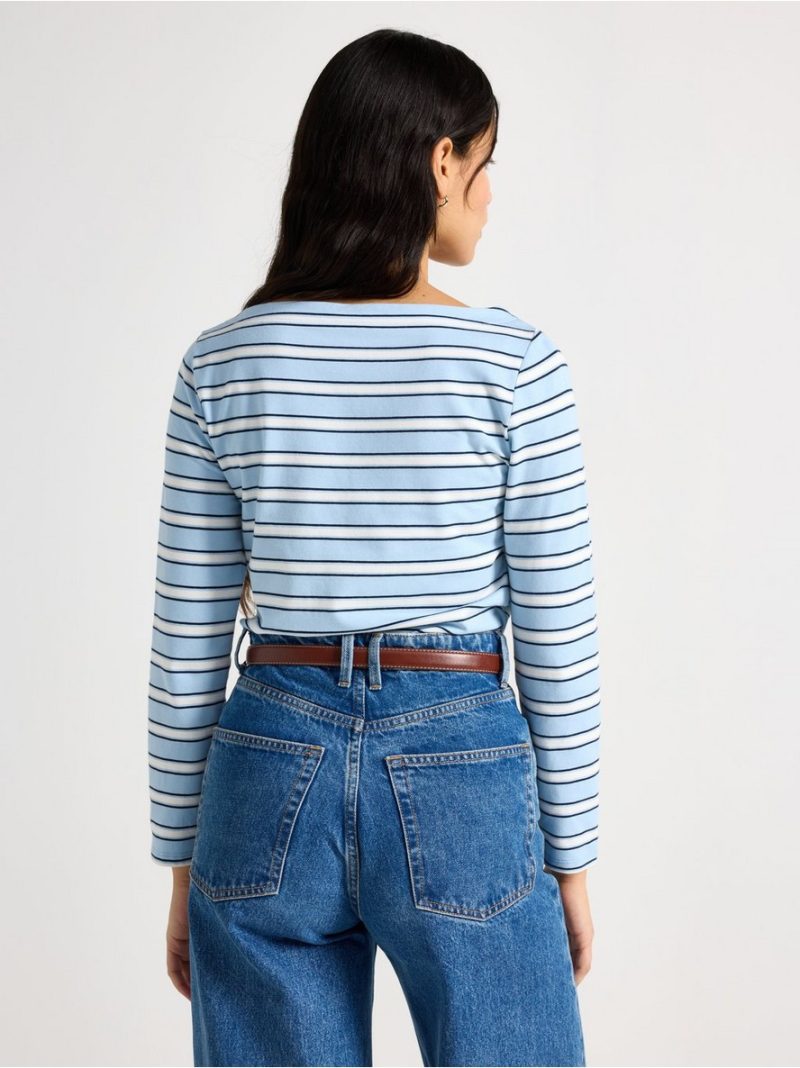 Striped cotton top - 7978259-2207