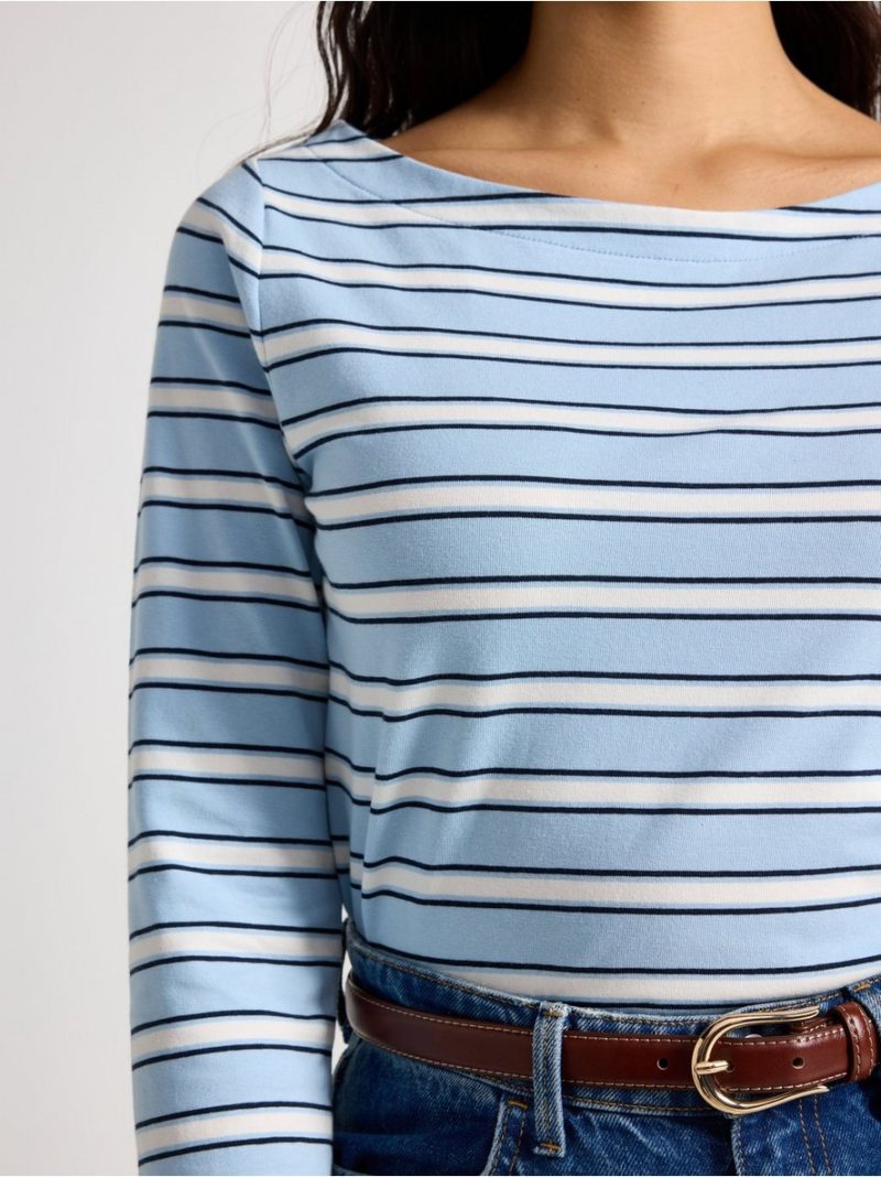 Striped cotton top - 7978259-2207