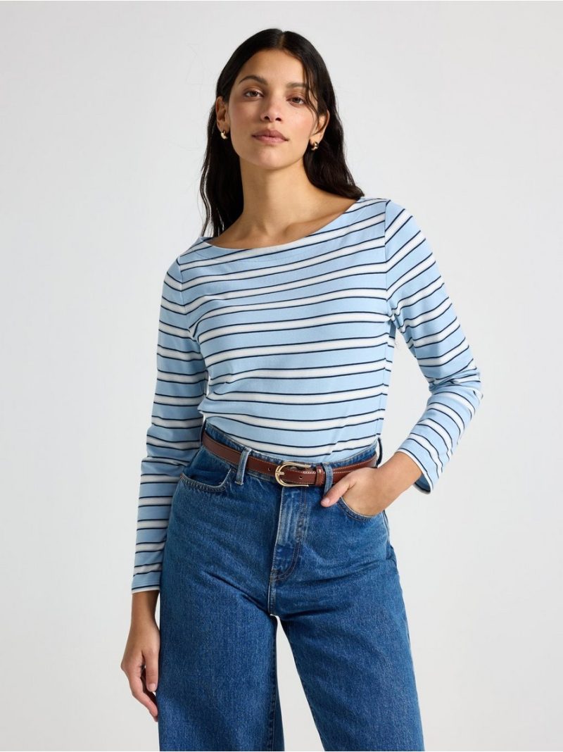 Striped cotton top - 7978259-2207