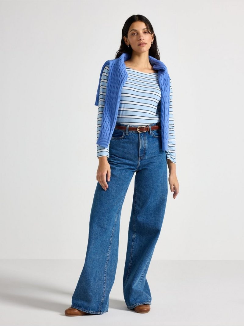 Striped cotton top - 7978259-2207