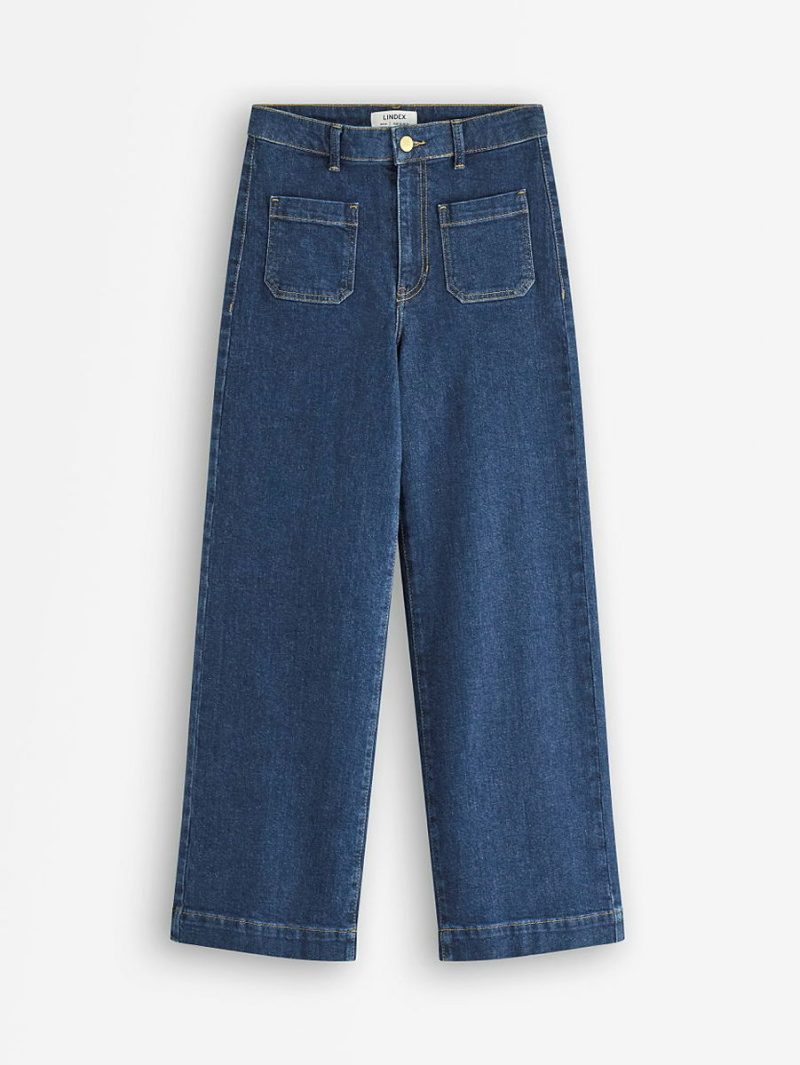 Farmerke - WIDE Paula jeans with short leg