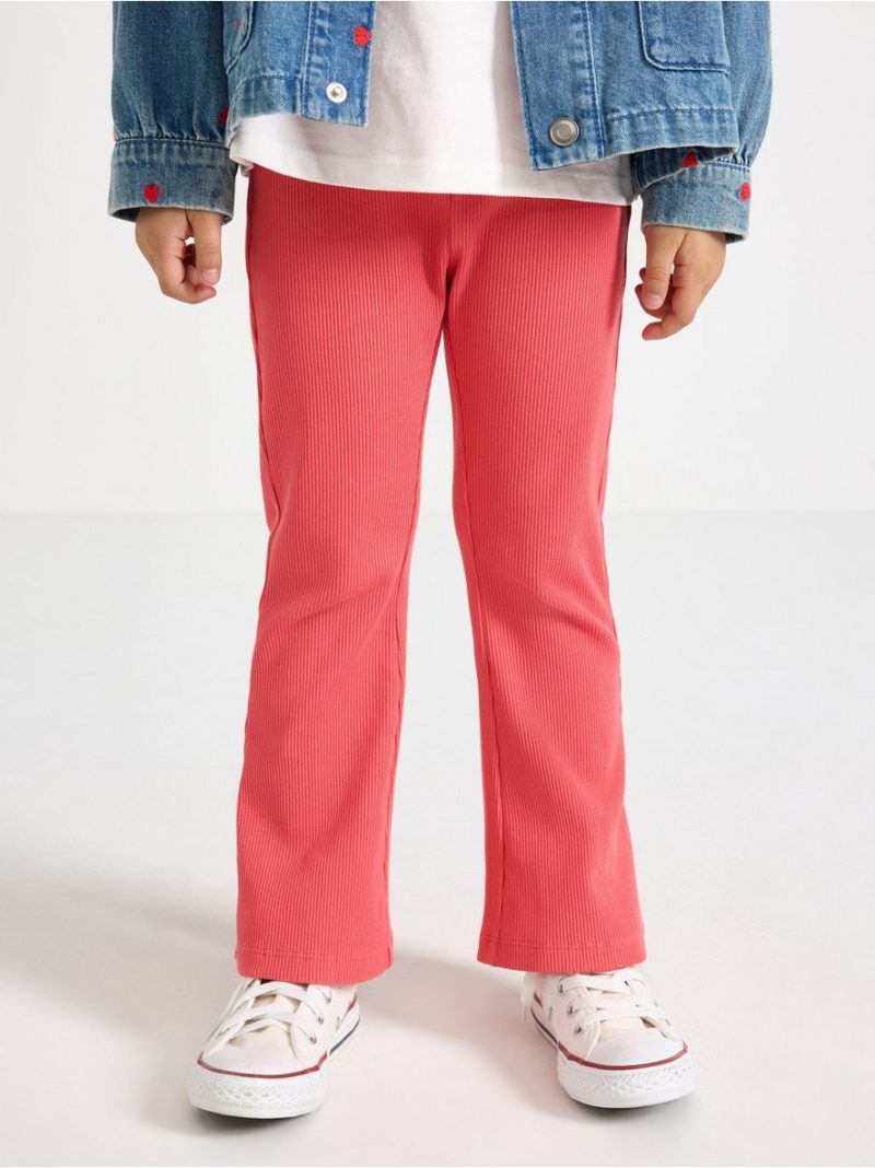 Ribbed flared leggings - 3004044-6826