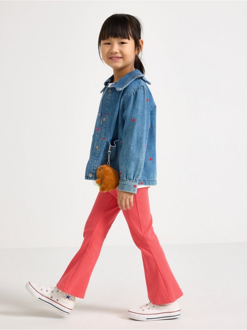 Ribbed flared leggings - 3004044-6826
