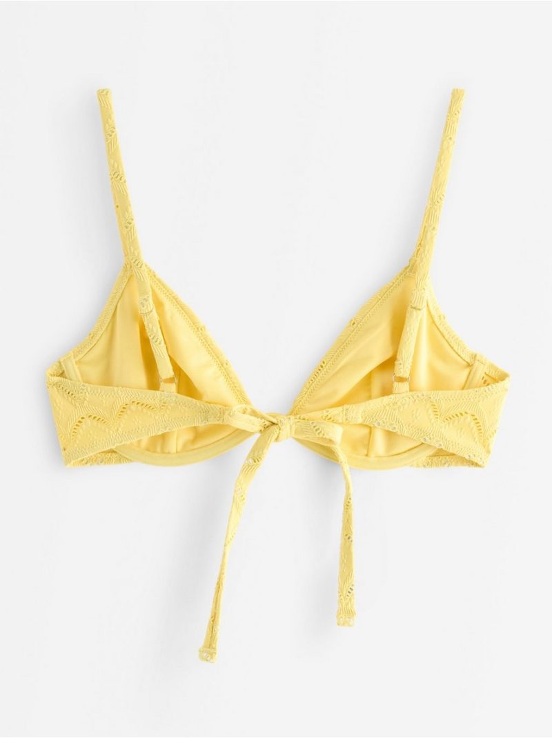 Unpadded bikini bra with embroidery - 3004190-3876