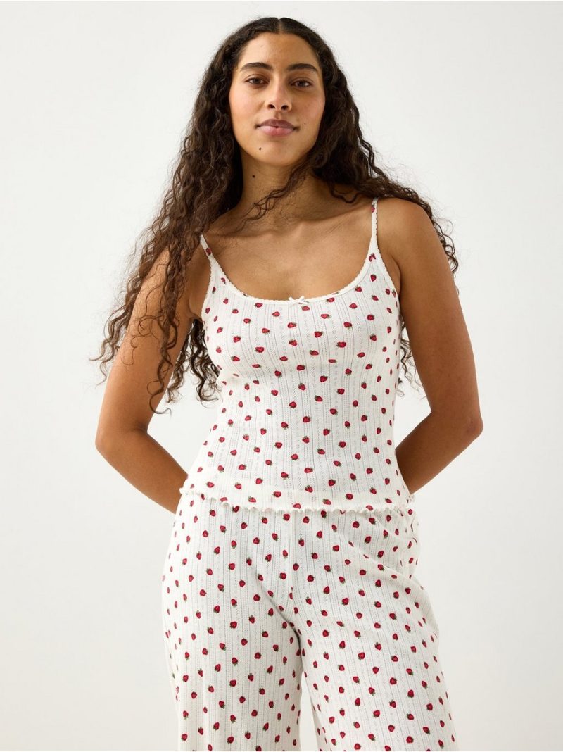Pyjama top in pointelle - 3004226-7471