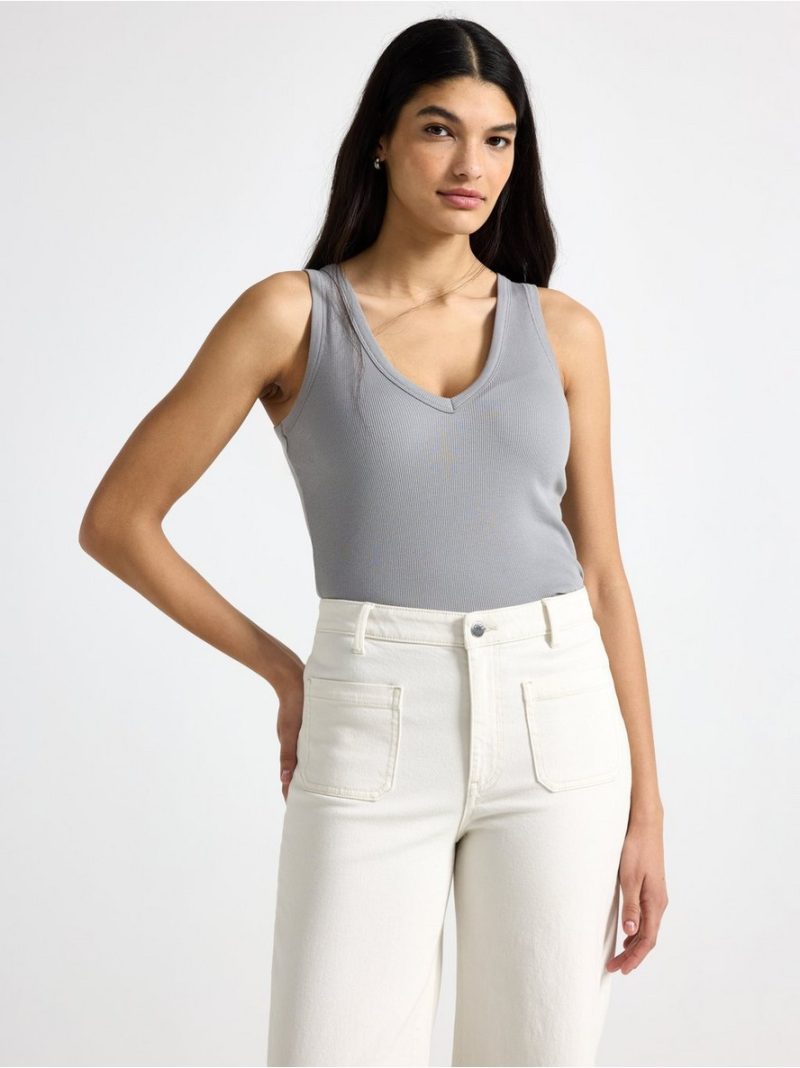 - Ribbed tank top Ribbed tank top - 3008581-9853