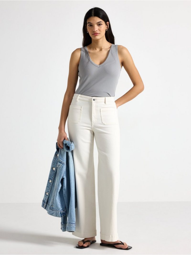 Ribbed tank top - 3008581-9853