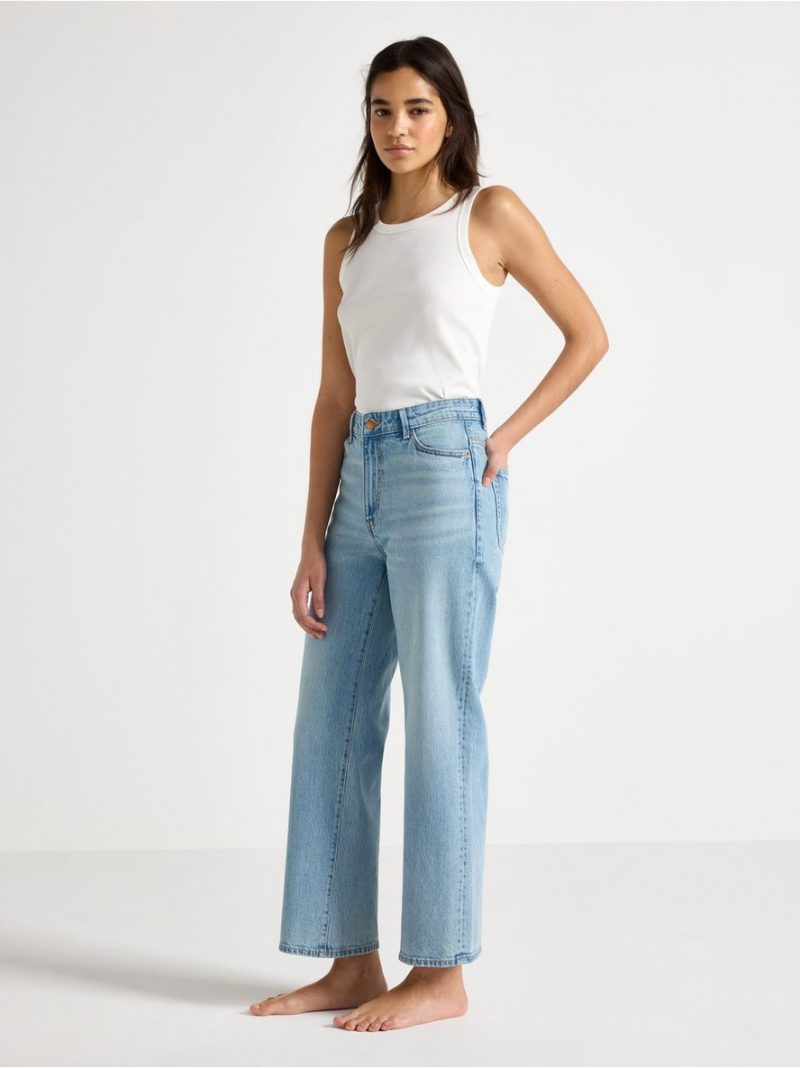 WIDE Hanna cropped  jeans with light stretch - 3009465-766