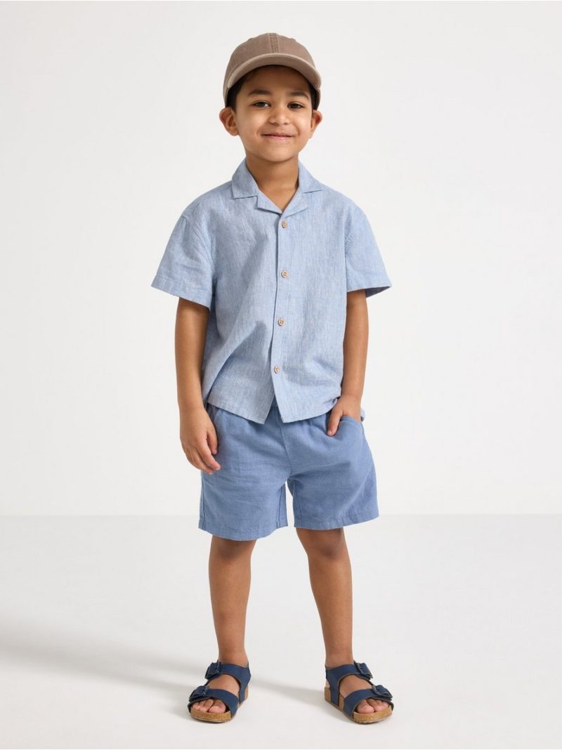 - Shorts in linen blend Shorts in linen blend - 3009486-1141