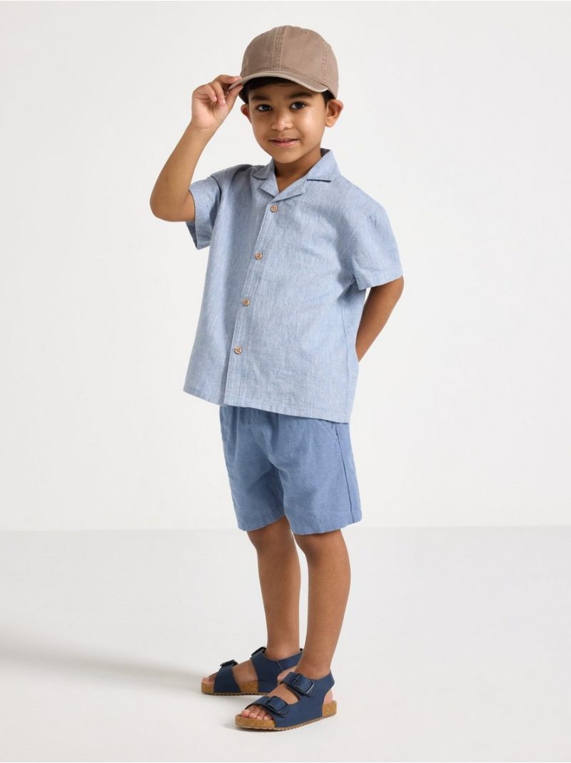 Shorts in linen blend - 3009486-1141