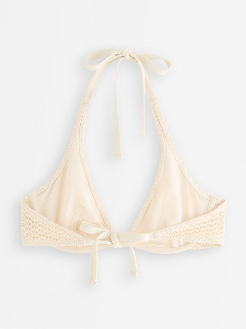 Pattern-knit bikini bra with underwire - 3009514-1006