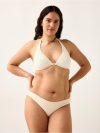 Pattern-knit bikini bra with underwire - 3009514-1006