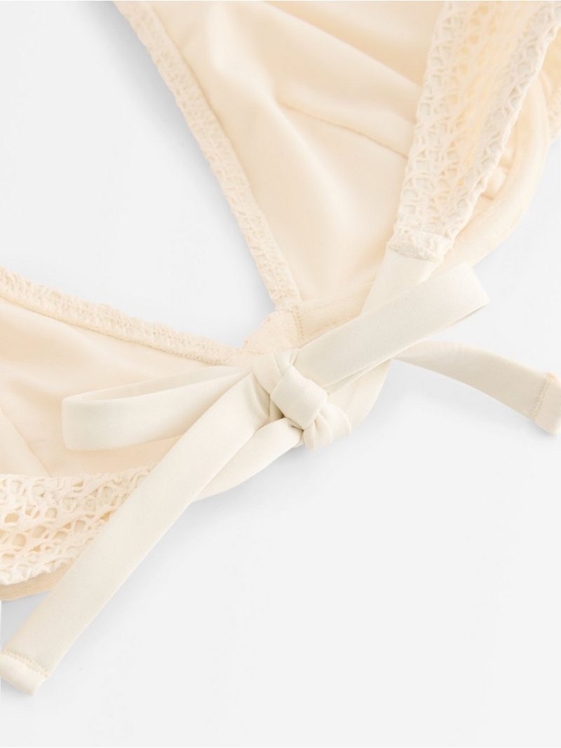 Pattern-knit bikini bra with underwire - 3009514-1006