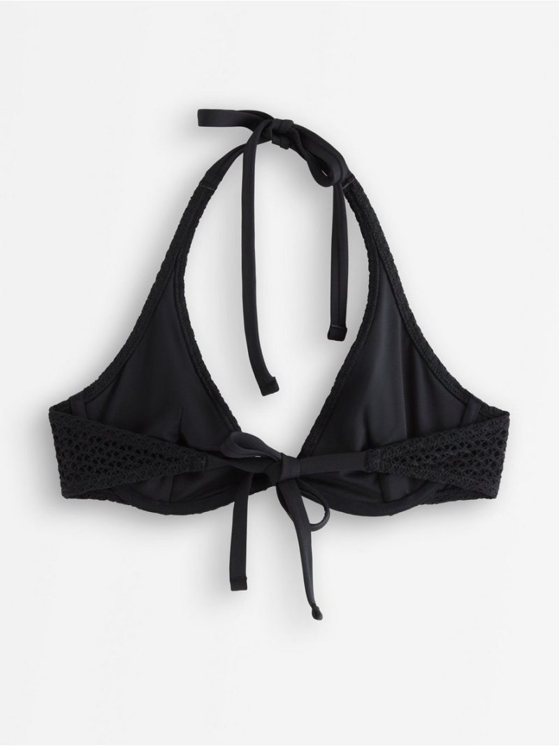 Pattern-knit bikini bra with underwire - 3009514-80