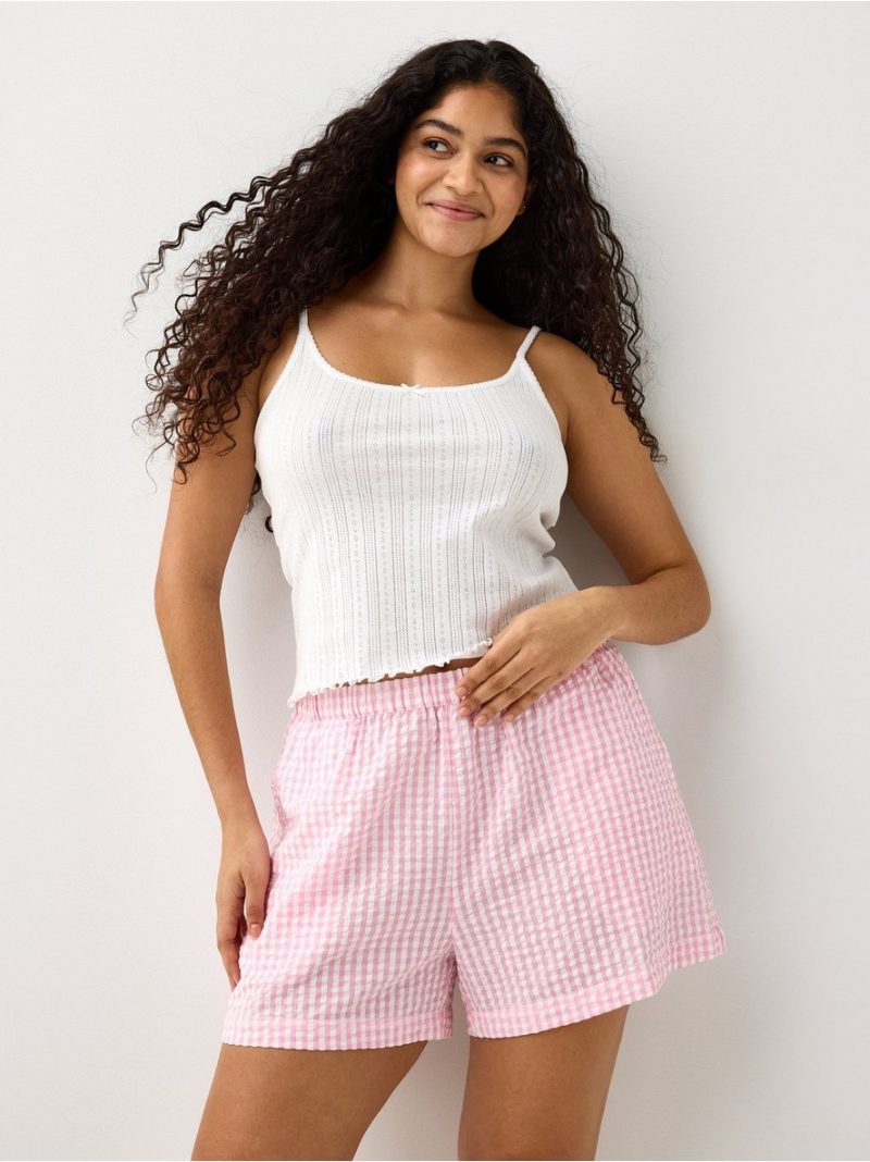 Pyjama shorts in seersucker - 3009516-2151
