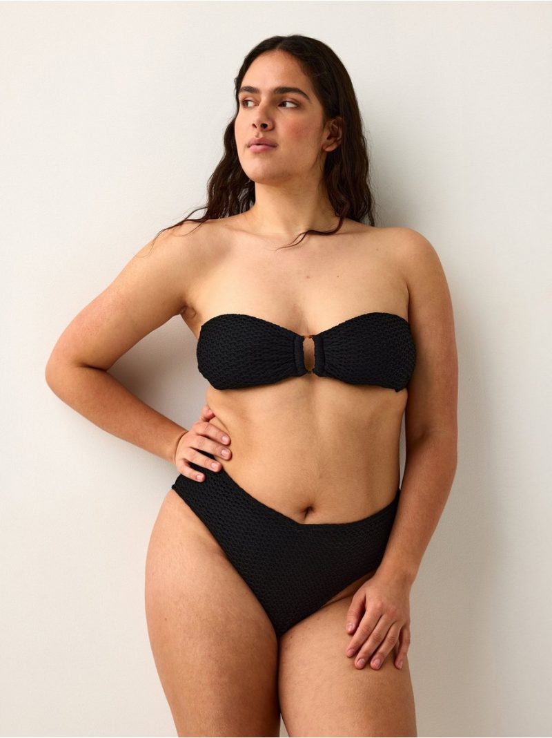 Pattern-knit bikini bottom - 3009539-80