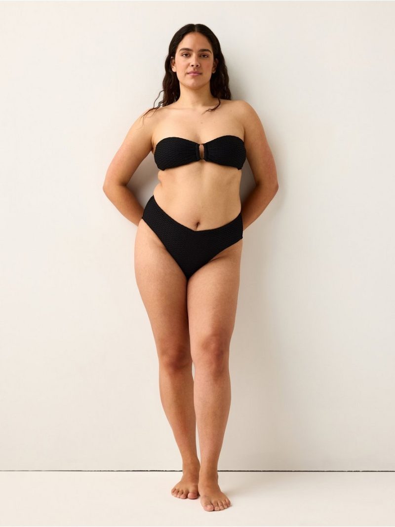 Pattern-knit bikini bottom - 3009539-80