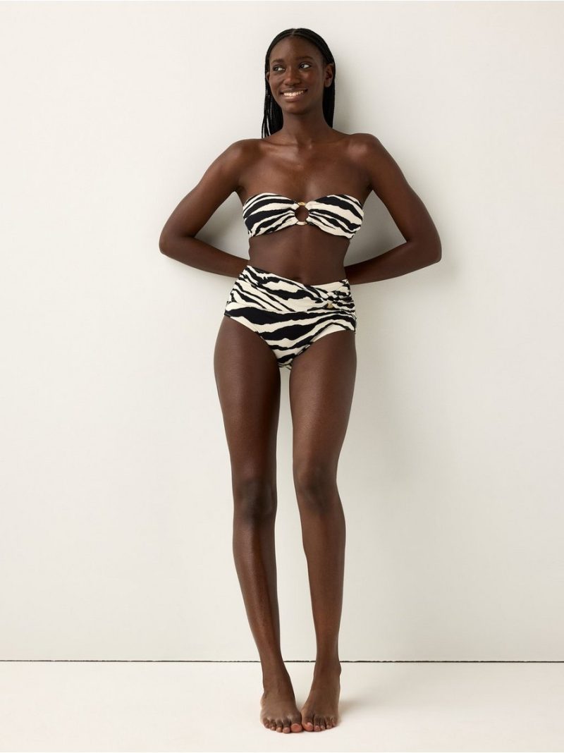 Bikini bottom with high waist - 3009560-7159
