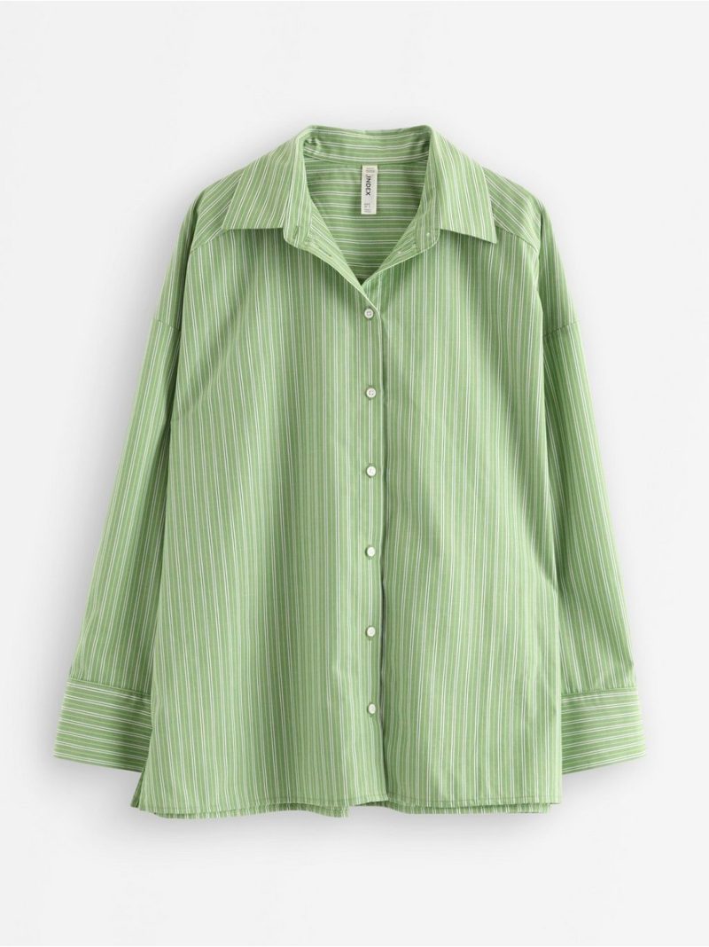 Pyjama shirt in cotton poplin - 3009671-5270