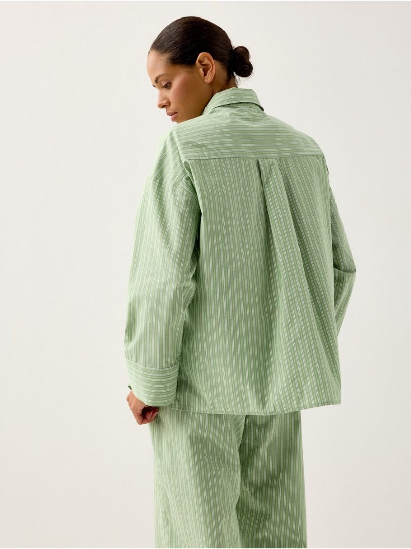 Pyjama shirt in cotton poplin - 3009671-5270