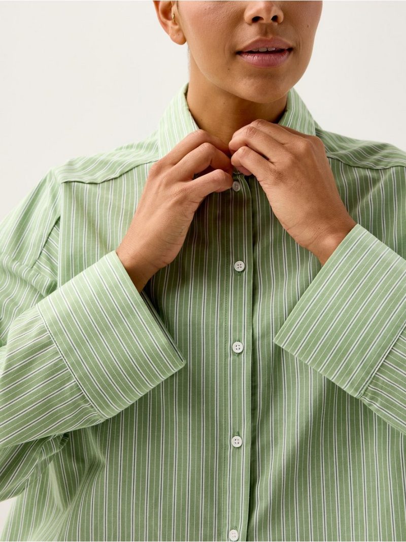 Pyjama shirt in cotton poplin - 3009671-5270