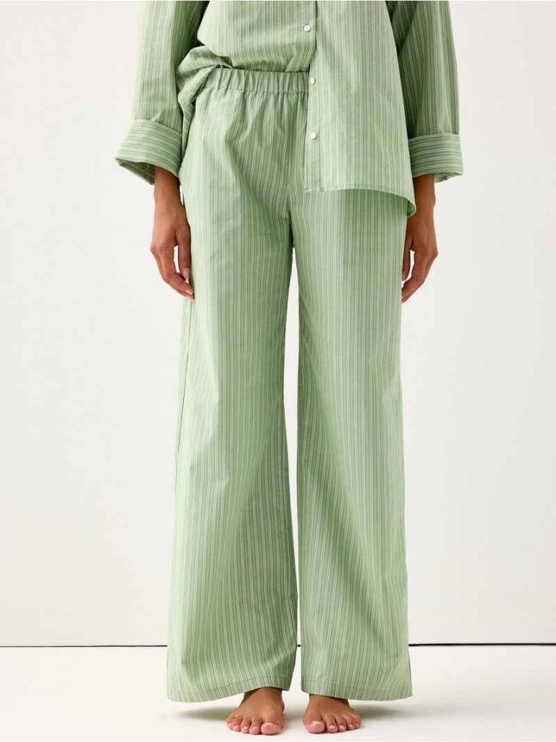 Pyjama trousers in cotton poplin - 3009672-5270