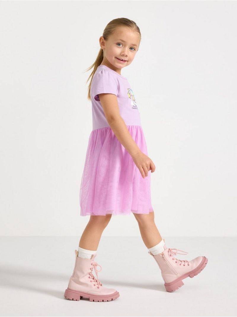 Cinnamoroll short-sleeved dress with tulle skirt - 3009840-5335