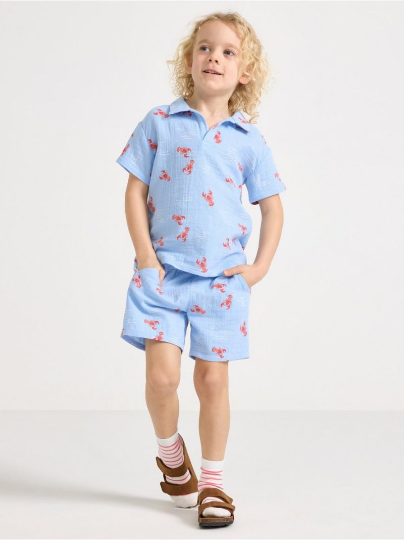 Shorts in cotton gauze - 3009905-2325