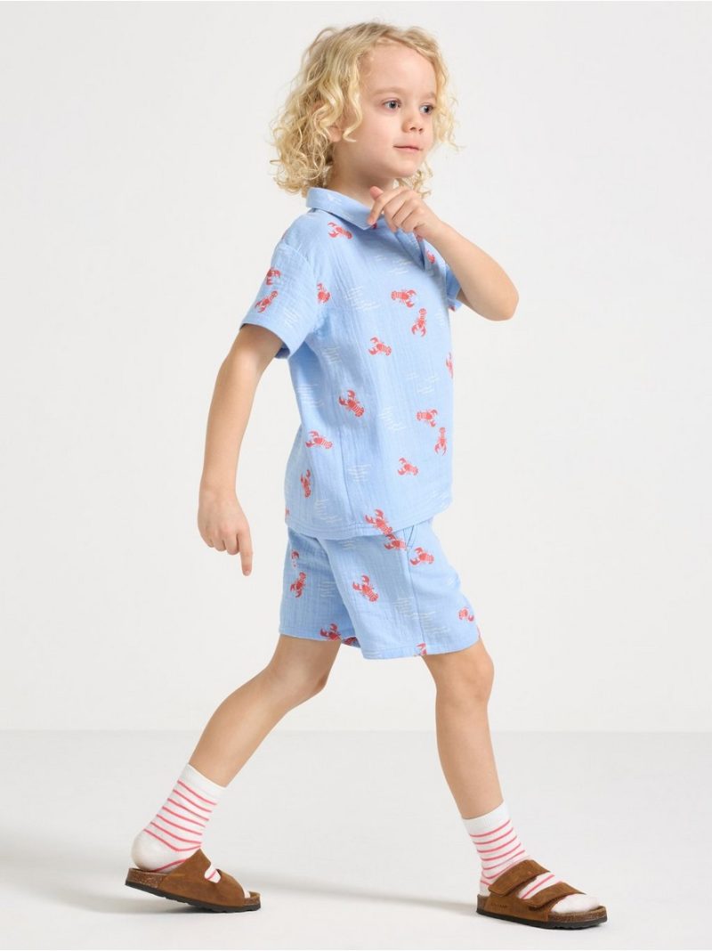 Shorts in cotton gauze - 3009905-2325