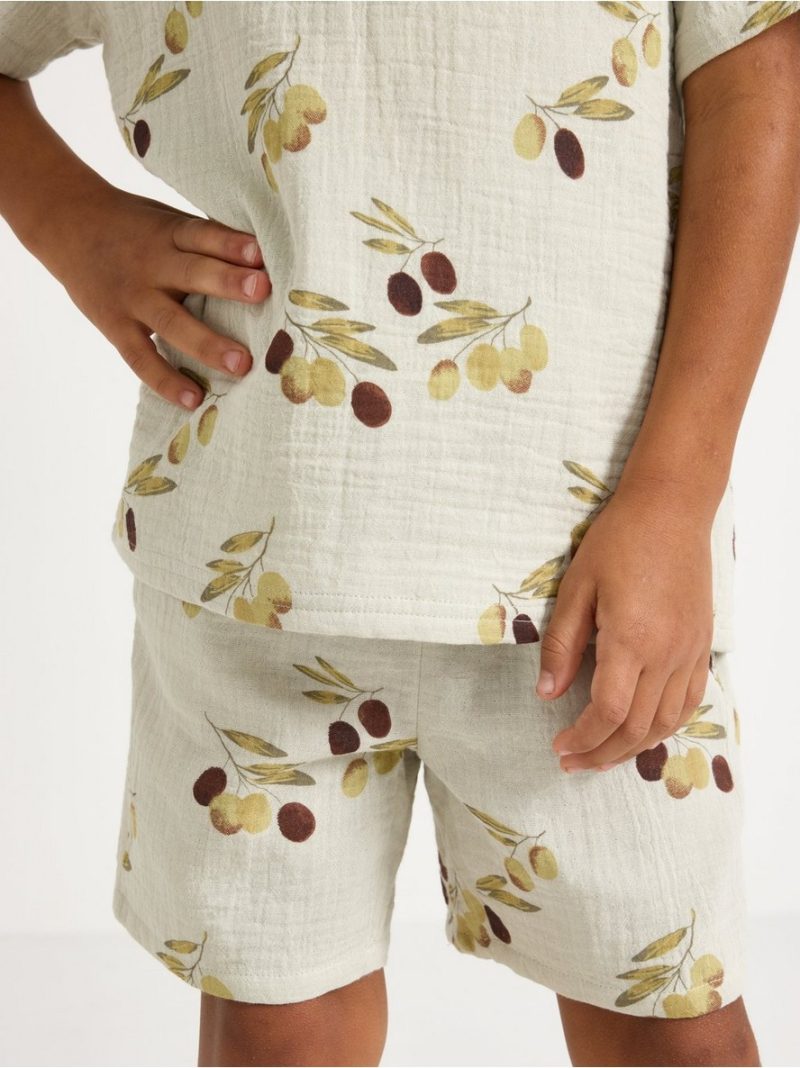 Shorts in cotton gauze - 3009905-8884