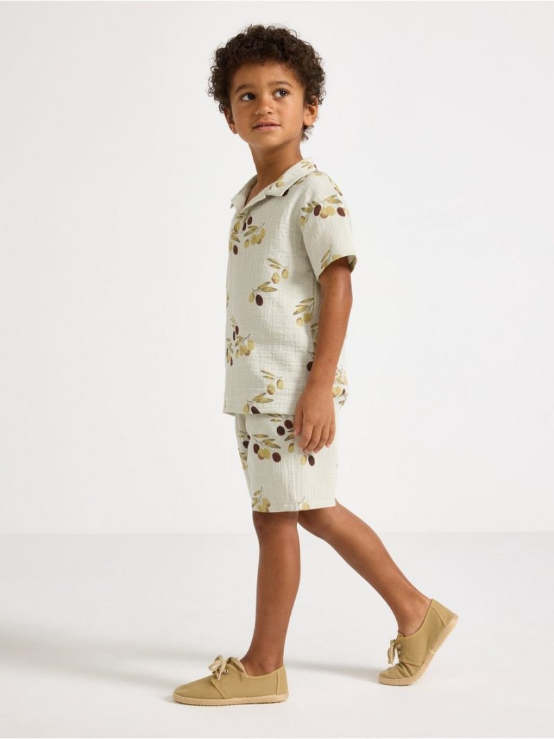 Shorts in cotton gauze - 3009905-8884