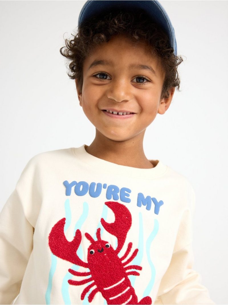 Sweatshirt with brushed inside - 3009928-6728