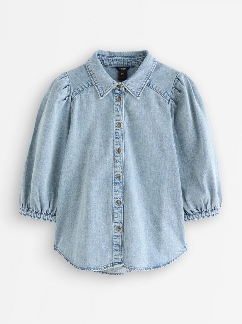 Short-sleeved denim shirt - 3009994-791