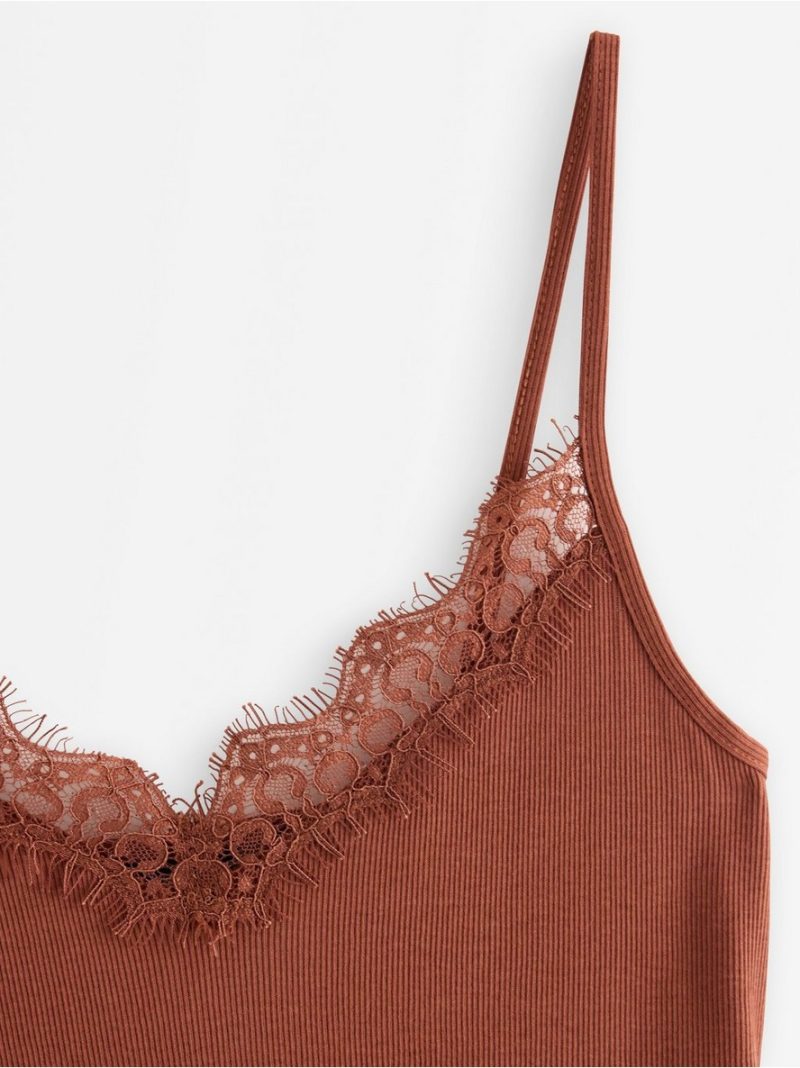 Ribbed camisole - 3010004-1802