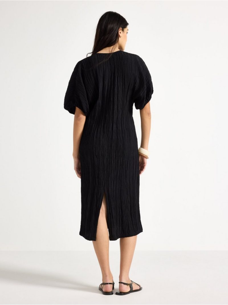 Crinkled midi dress - 3010012-80