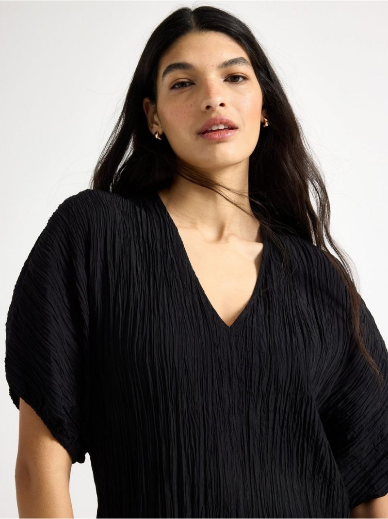 Crinkled midi dress - 3010012-80