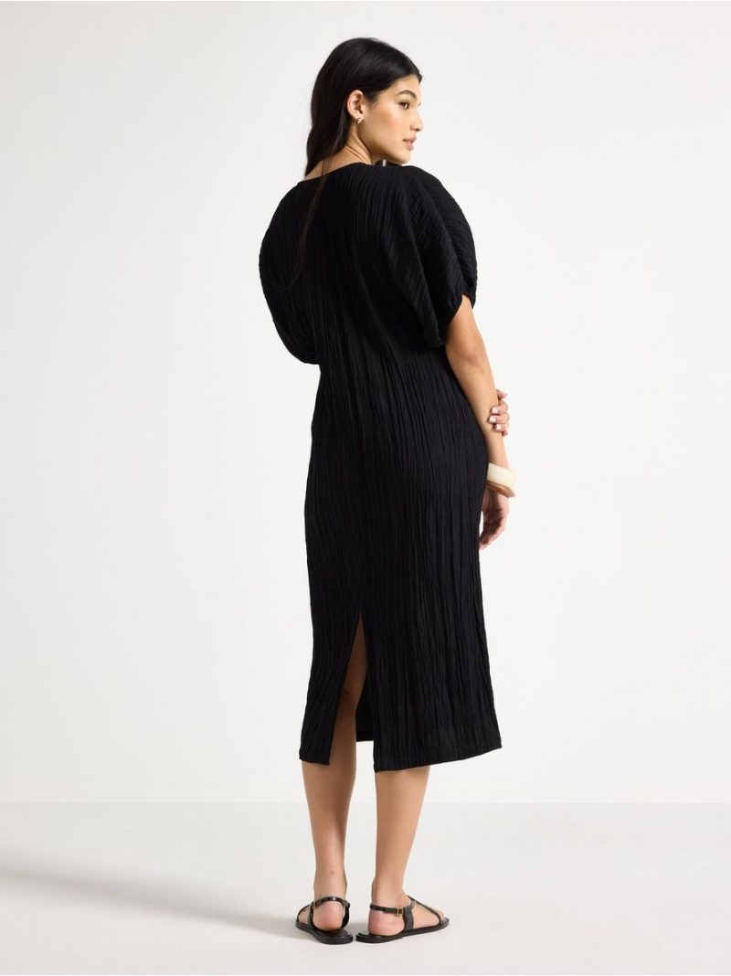 Crinkled midi dress - 3010012-80