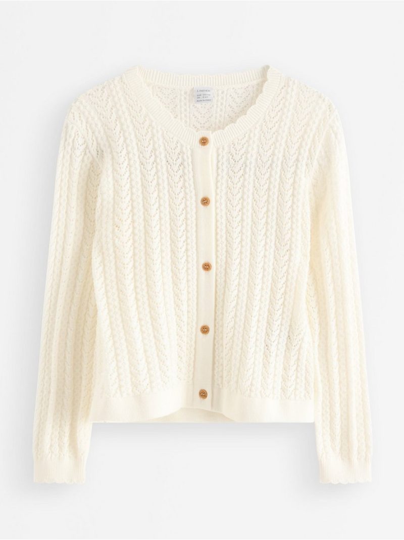 Pattern-knit cardigan - 3010043-325