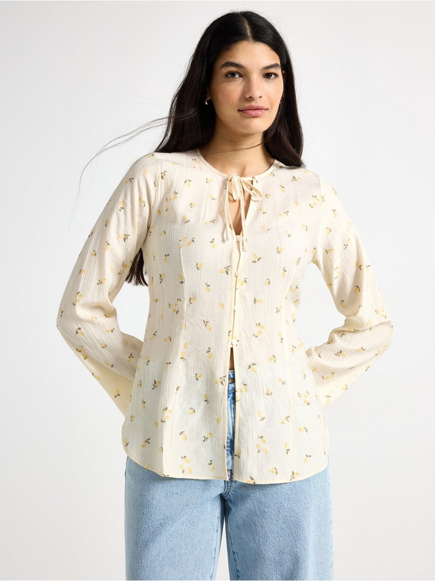 Long-sleeved blouse - 3010079-6857