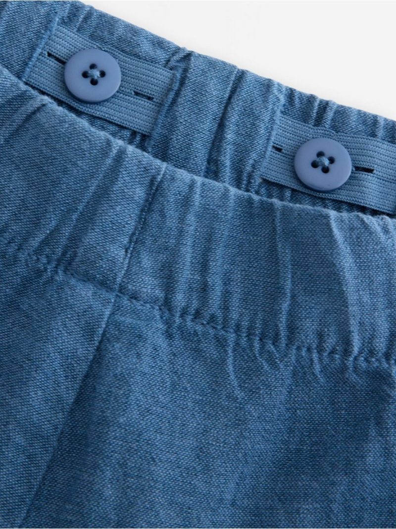 Linen blend trousers - 3010153-8887