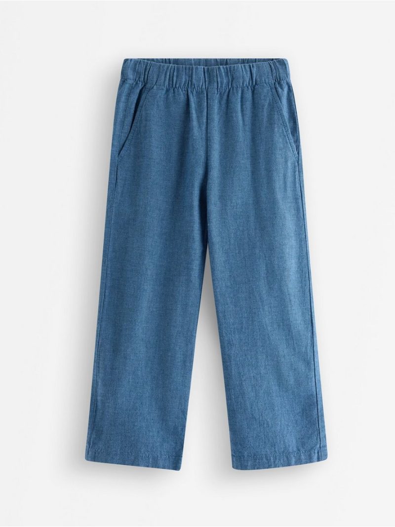 Linen blend trousers - 3010153-8887