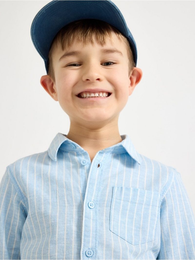 Linen-blend shirt - 3010192-2325