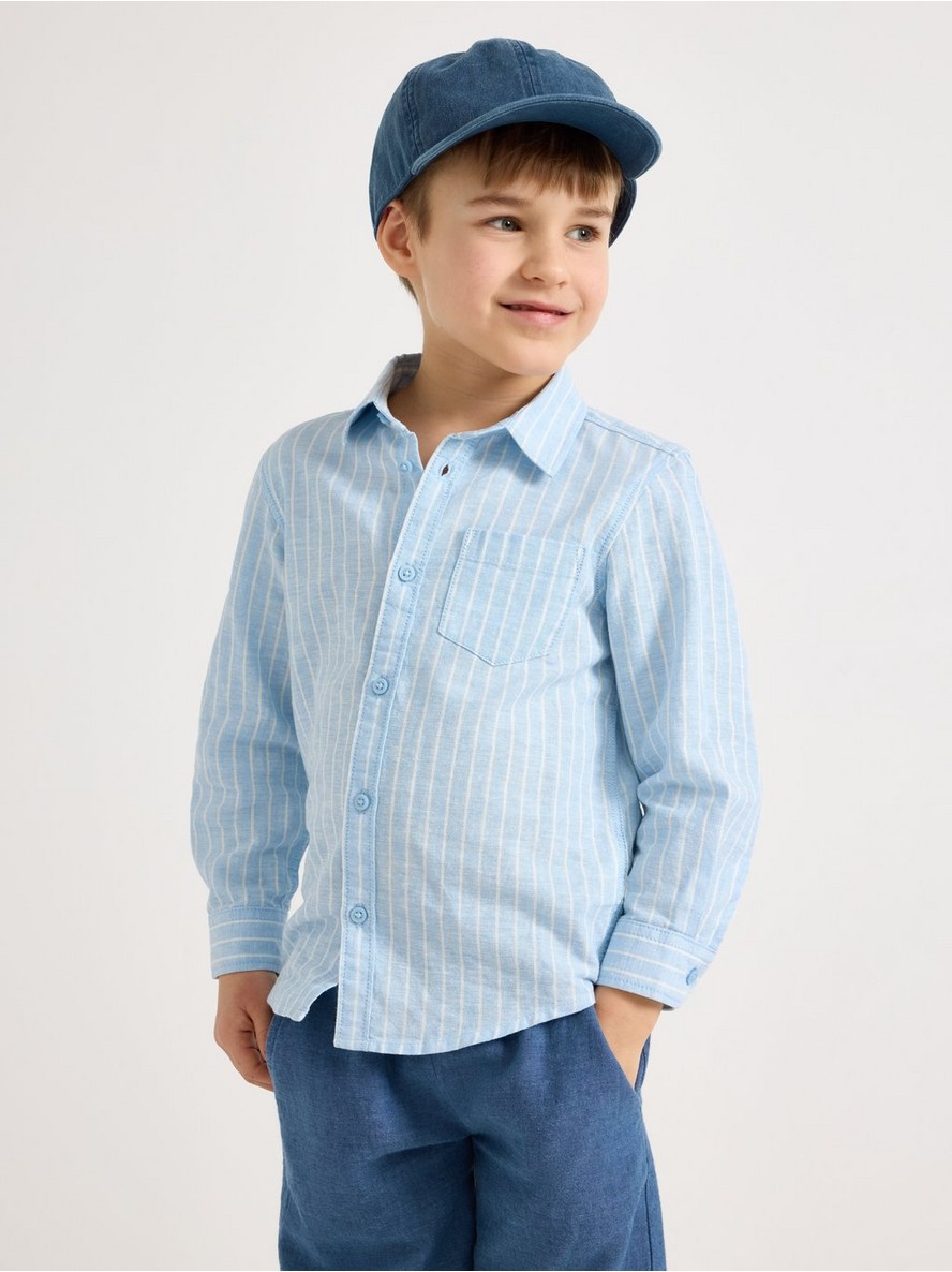 Linen-blend shirt - 3010192-2325