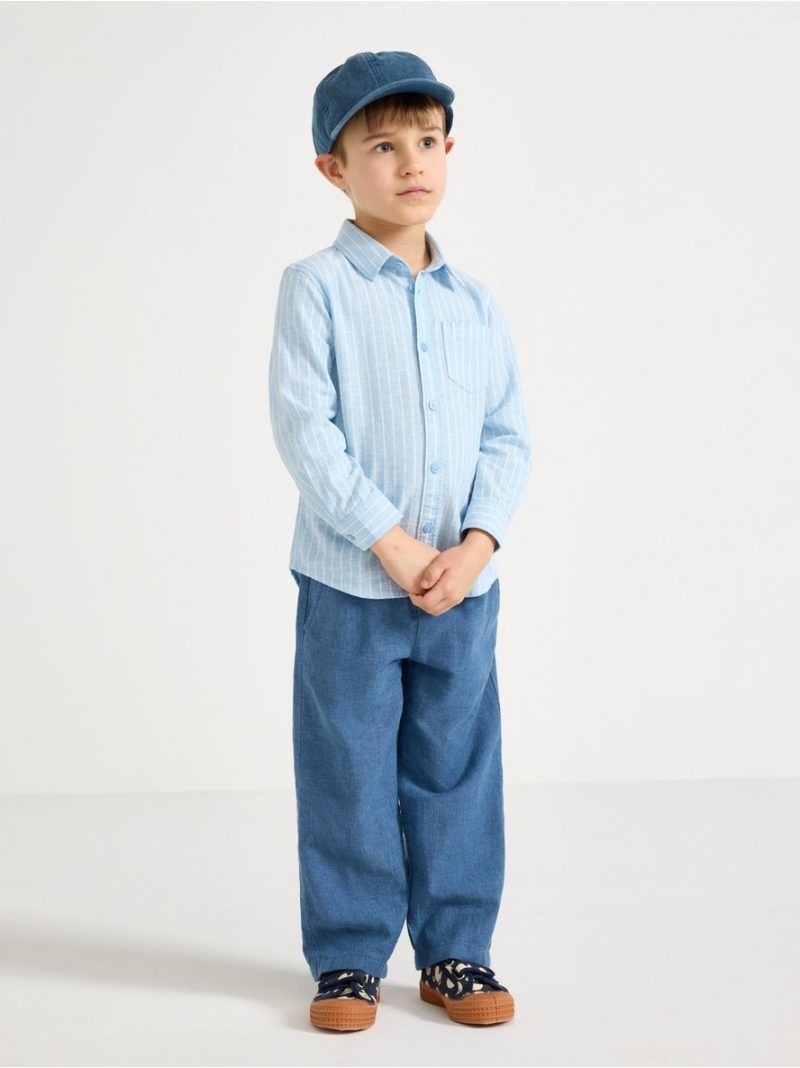Linen-blend shirt - 3010192-2325