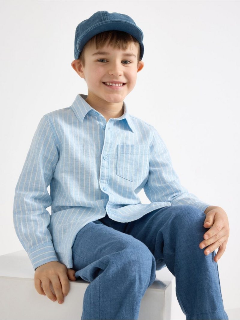 Linen-blend shirt - 3010192-2325