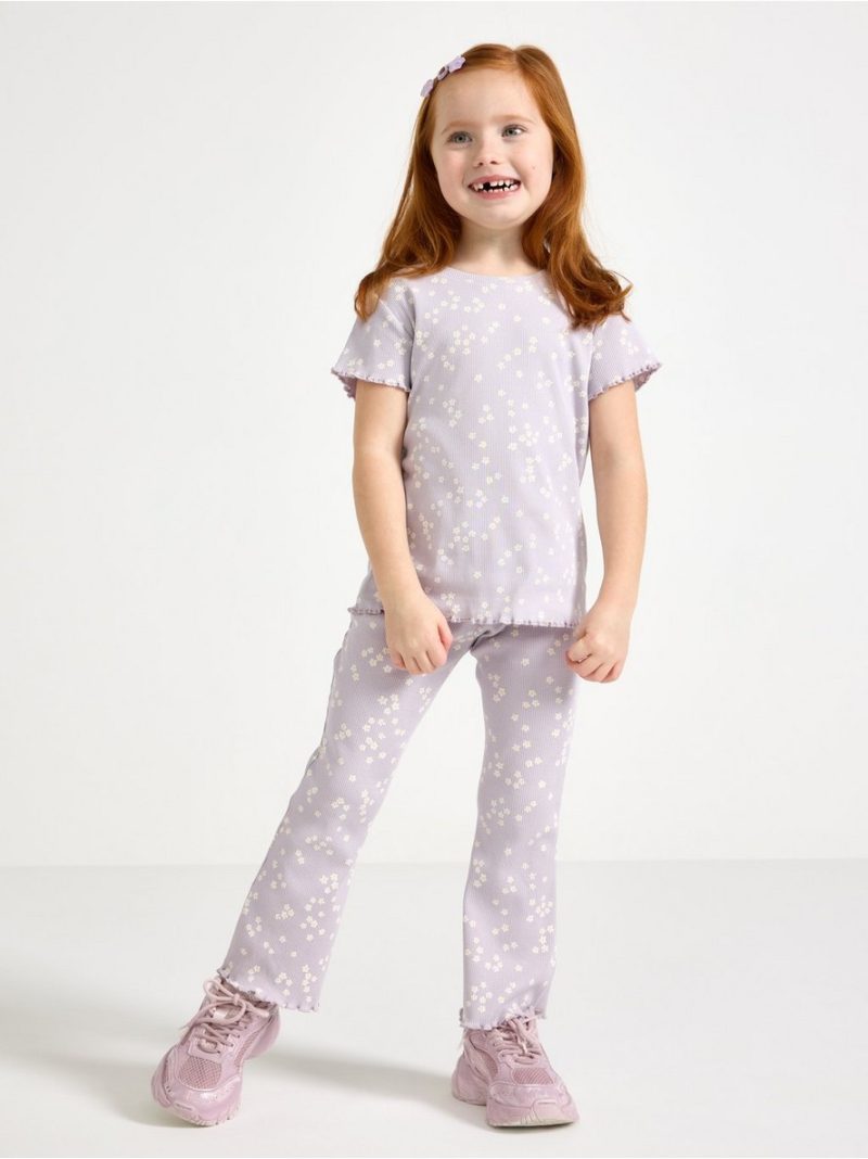 Ribbed leggings - 3010240-9959
